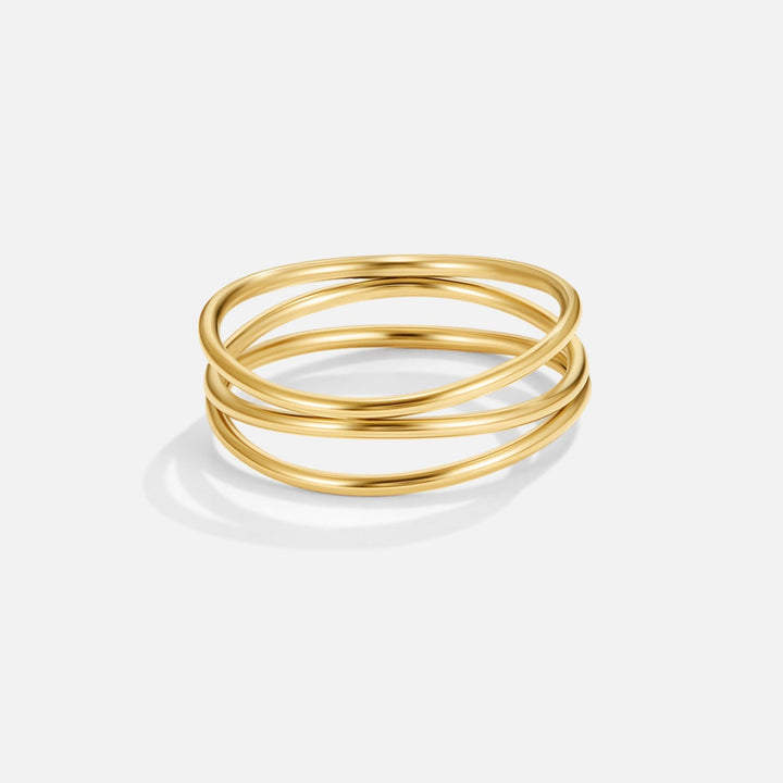 Unendlichkeitsschleife Goldring