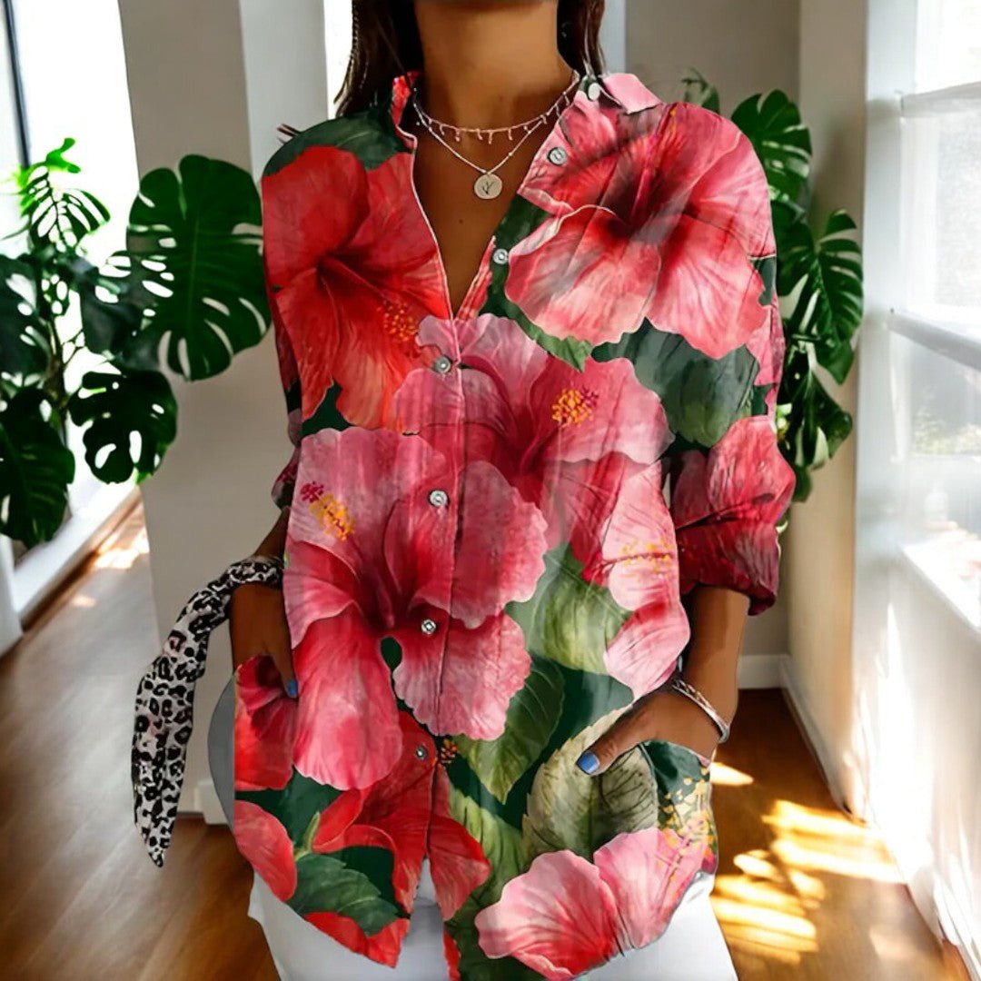 Elowen Vintage Bluse mit Retro-Charme foto 1