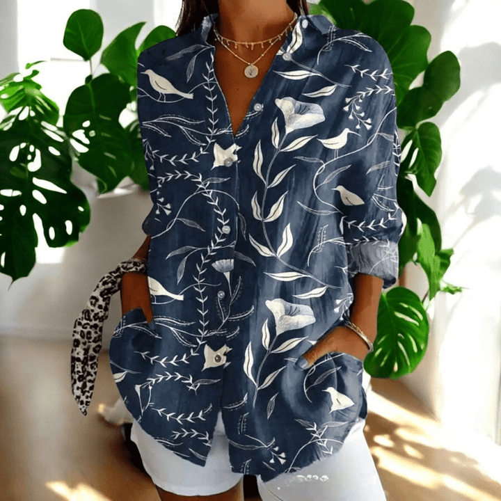 Elowen Vintage Bluse mit Retro-Charme foto 9
