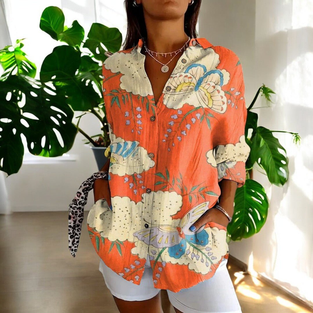 Elowen Vintage Bluse mit Retro-Charme foto 4