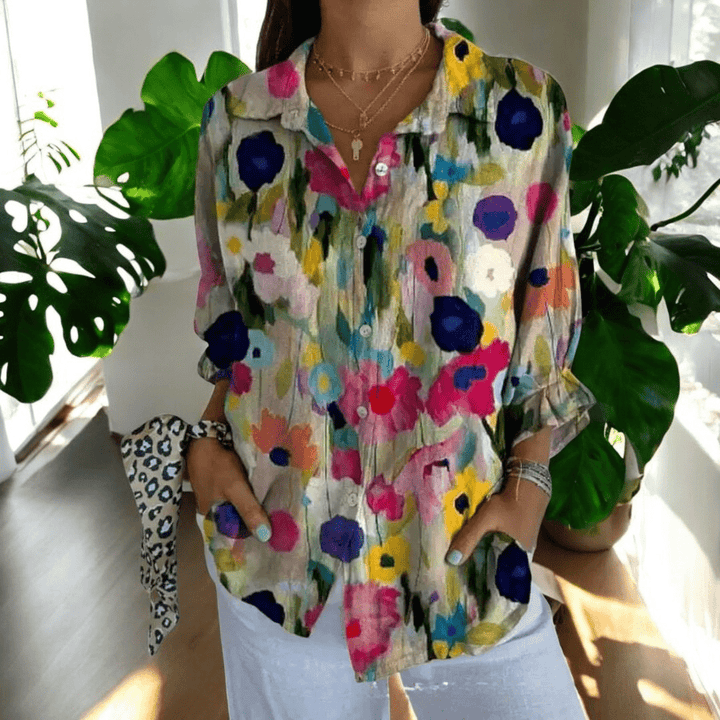 Elowen Vintage Bluse mit Retro-Charme foto 6