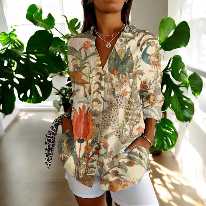 Elowen Vintage Bluse mit Retro-Charme foto 3