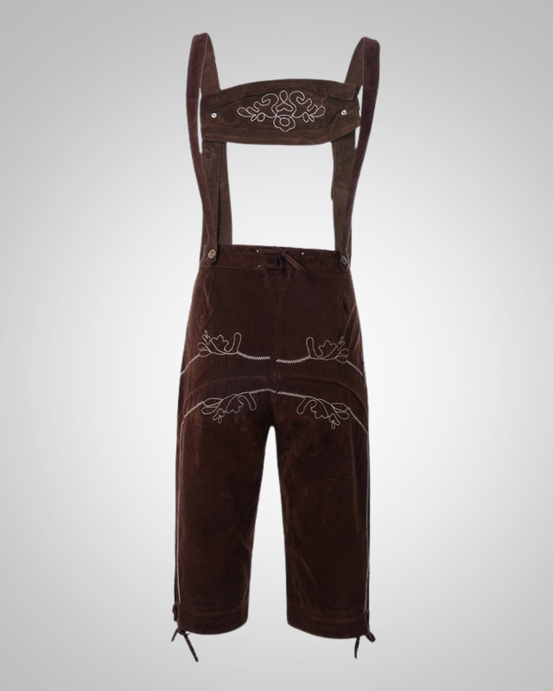 Herren Authentische Lederhose zum Oktoberfest in Braun