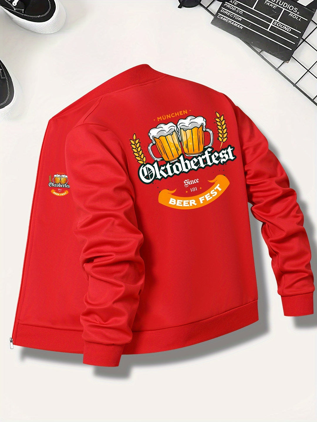 Herren Bomberjacke zum Oktoberfest im Herbst