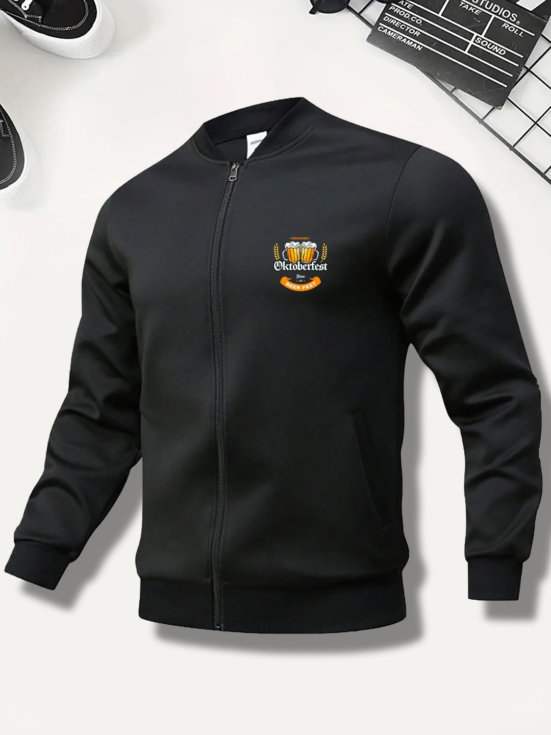 Herren Bomberjacke zum Oktoberfest im Herbst (10)