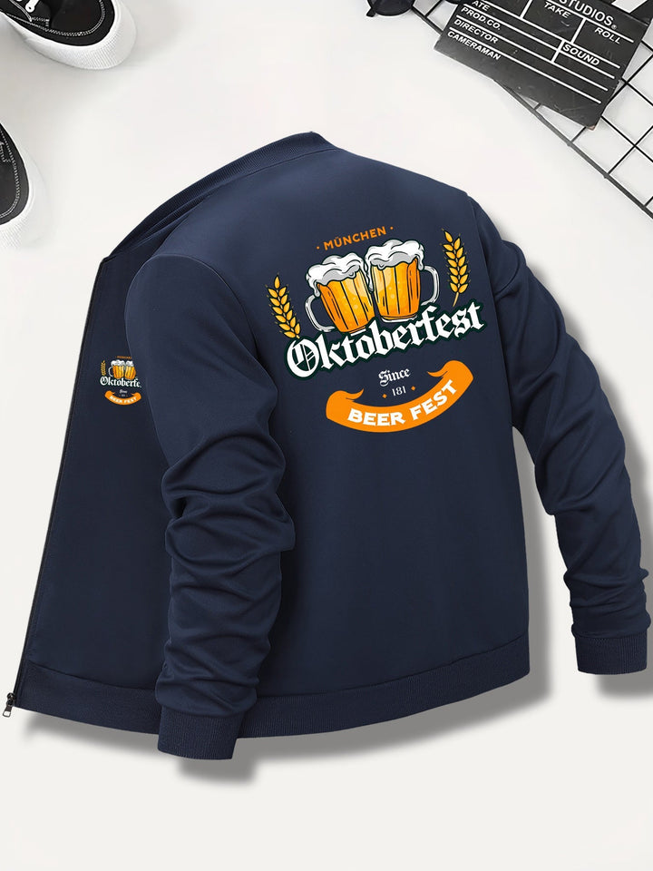 Herren Bomberjacke zum Oktoberfest im Herbst (6)