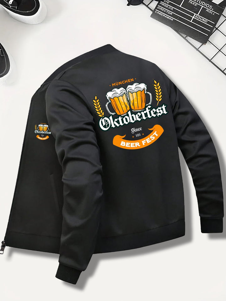 Herren Bomberjacke zum Oktoberfest im Herbst (7)
