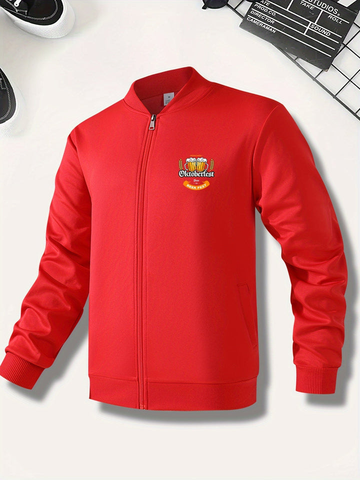 Herren Bomberjacke zum Oktoberfest im Herbst (8)