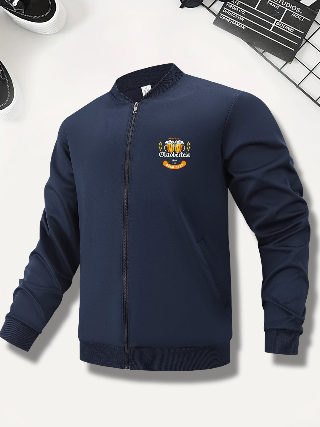 Herren Bomberjacke zum Oktoberfest im Herbst (9)