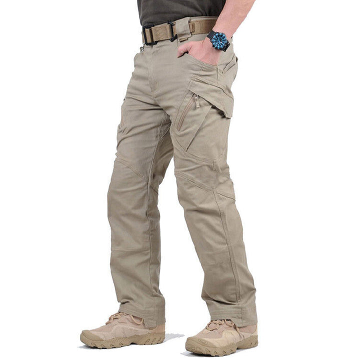 Herren Cargo-Hose wasserdicht für Abenteuer in Khaki