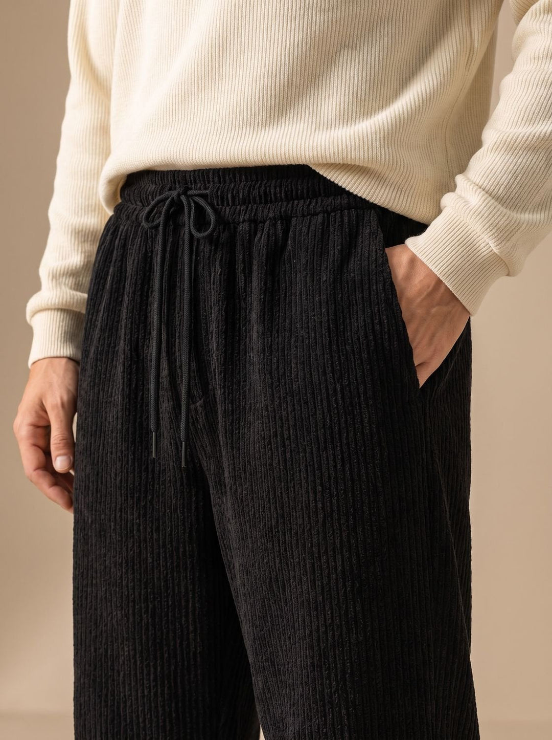 Herren Cargohose aus Cord mit Fleece-Futter (2)