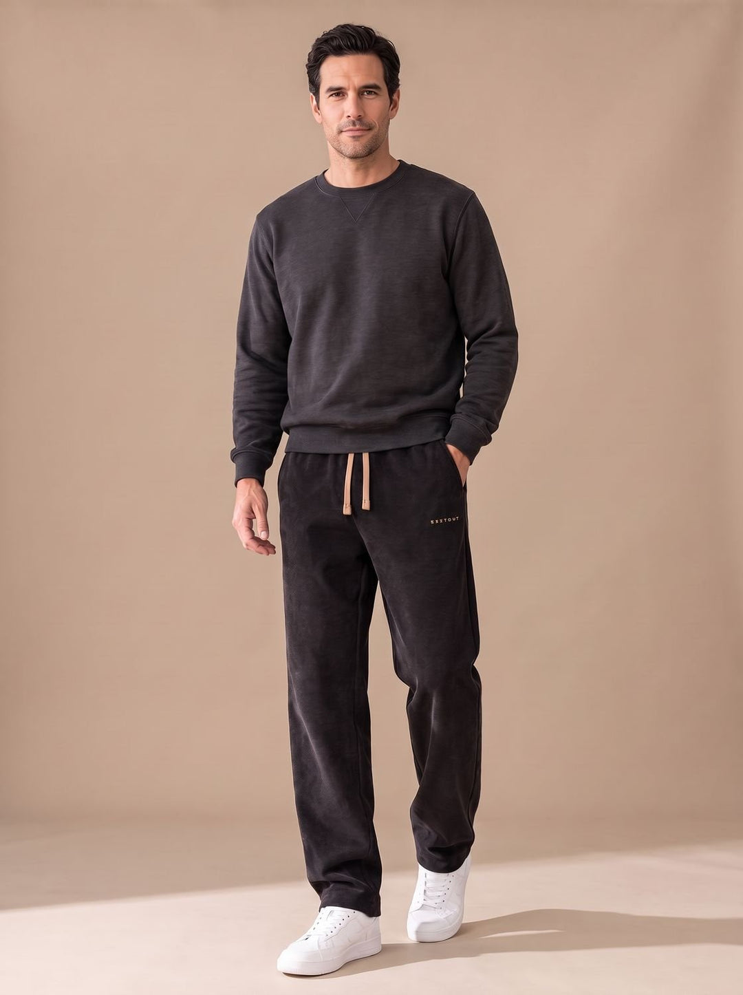 Herren Cargohose aus Kord mit Relaxed-Fit Kordelzug (2)