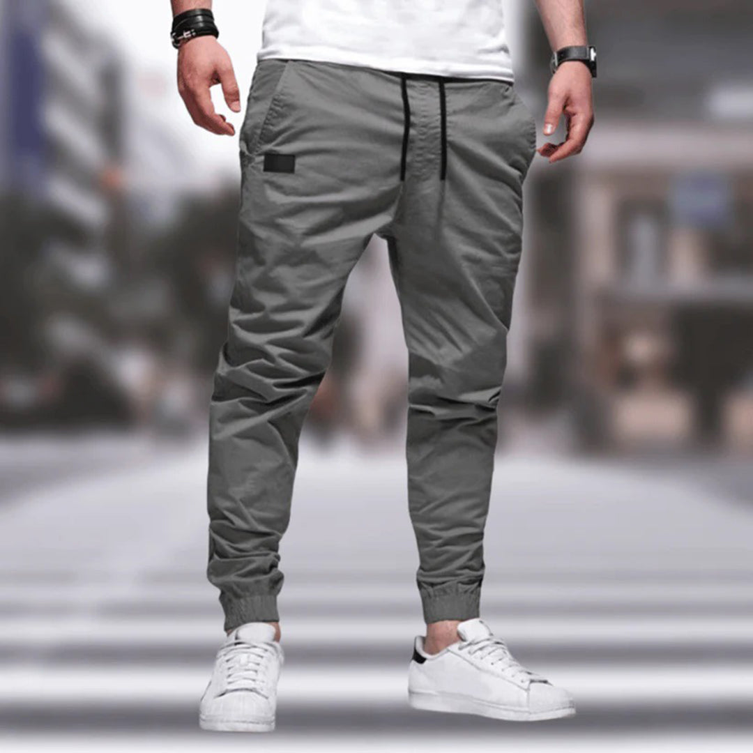 Herren Cargohose Casual im Relaxed Fit in Grau