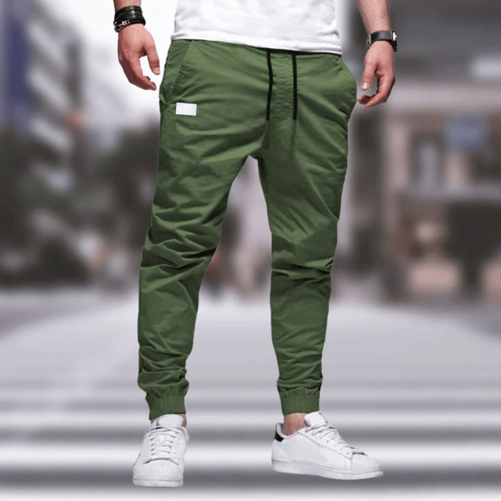 Herren Cargohose Casual im Relaxed Fit in Grün