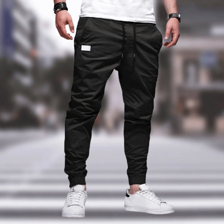 Herren Cargohose Casual im Relaxed Fit in Schwarz