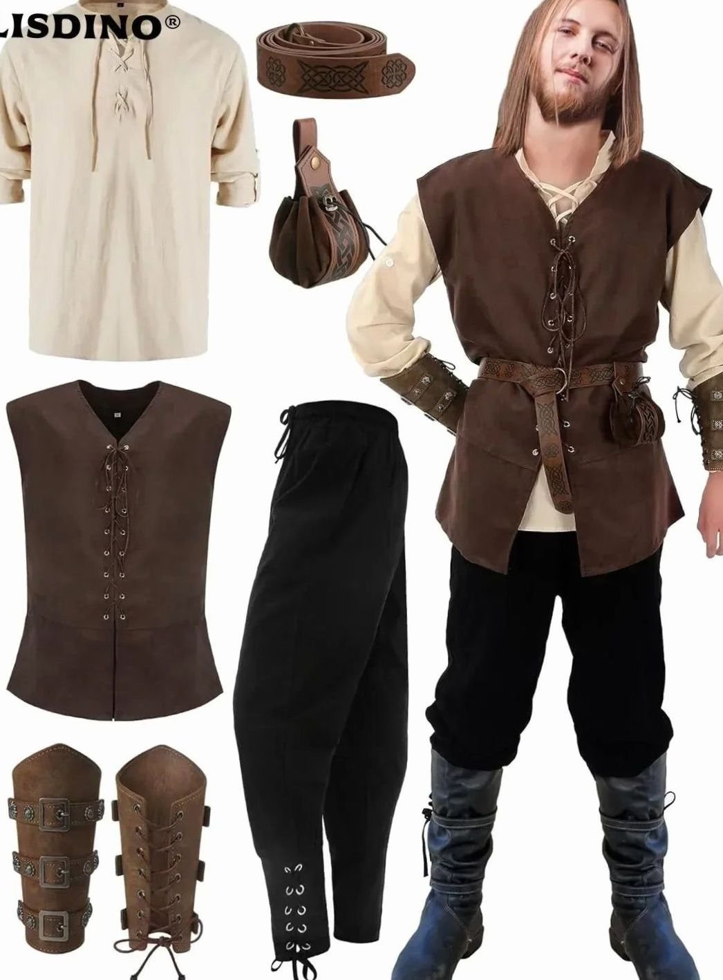 Herren Cargohose für Mittelalter-Kostüme