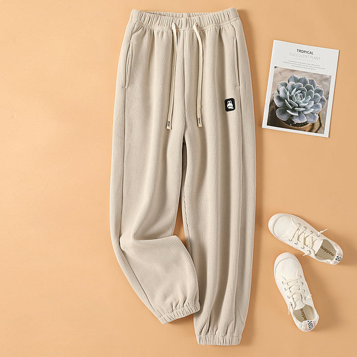 Herren Cargohose im Jogger-Stil in Beige, ungefüttert, Herbst