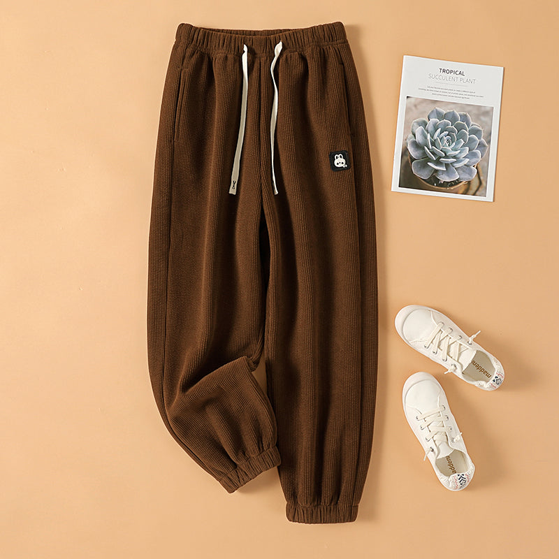 Herren Cargohose im Jogger-Stil in Dunkelbraun ungefüttert Herbst