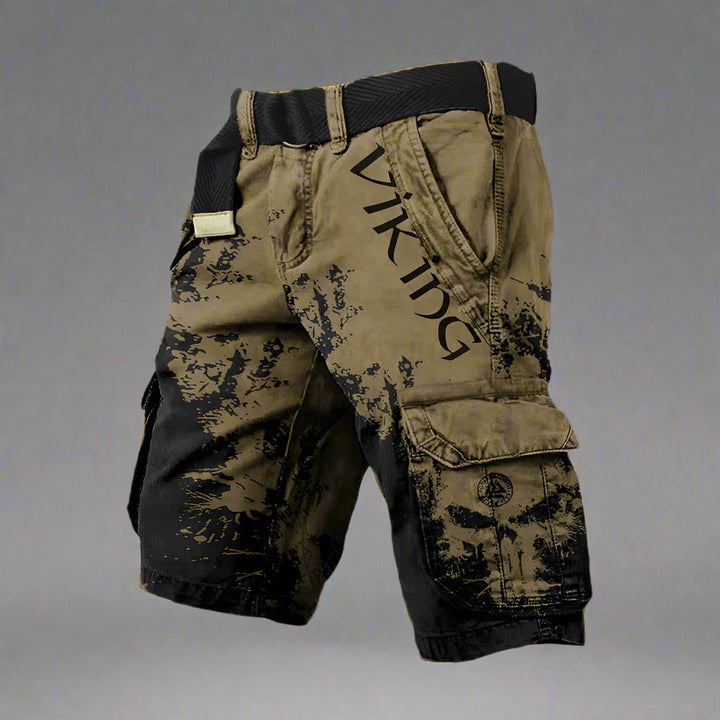 Herren Cargohose mit praktischen Taschen für Outdoor in Schwarz Braun