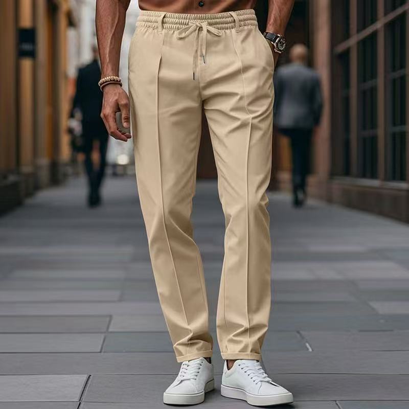 Herren Cargohose mit Seitentaschen für Freizeit in Khaki