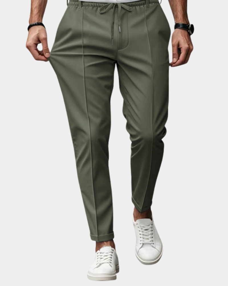 Herren Cargohose Tapered für Alltag und Freizeit in Dunkelgrün