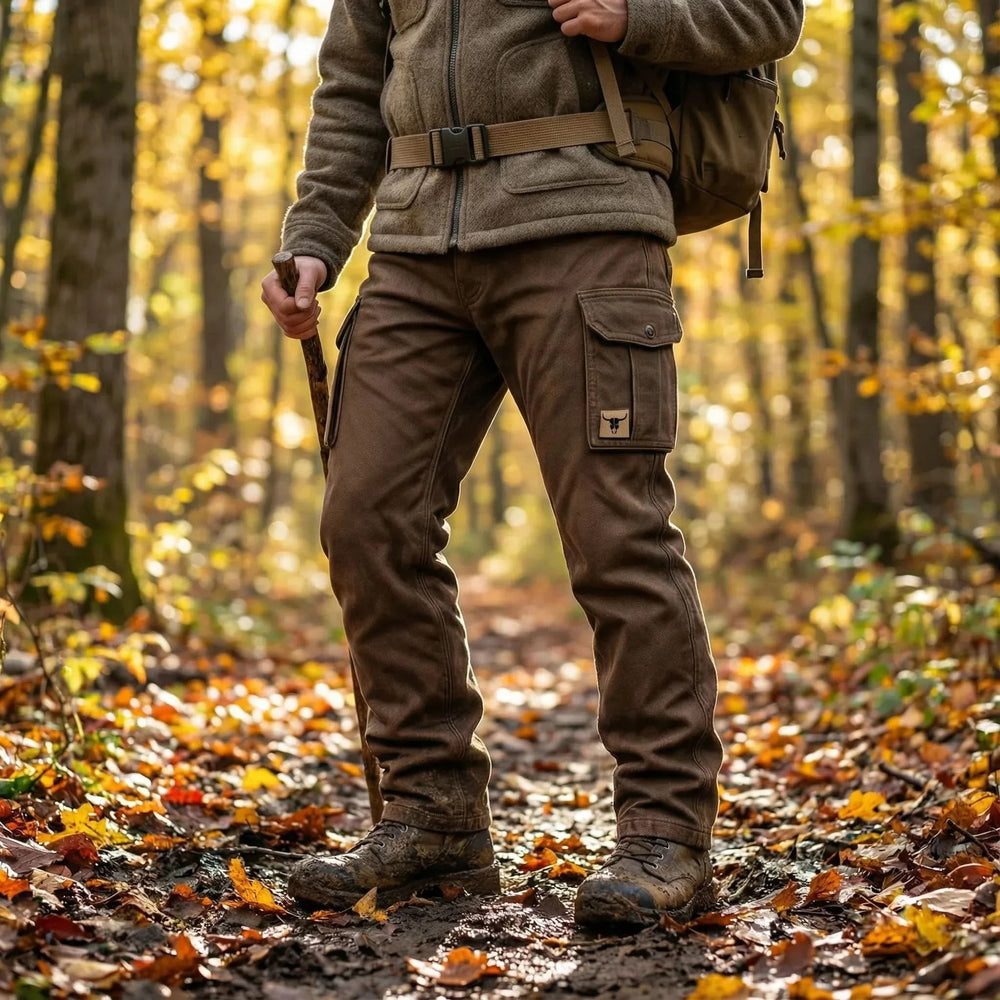 Herren Cargohose Utility-Stil mit Funktionsgürtel und Taschen (2)
