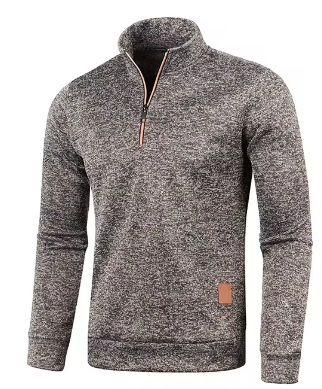 Herren Casual Pullover im Rollkragen-Stil in Braun