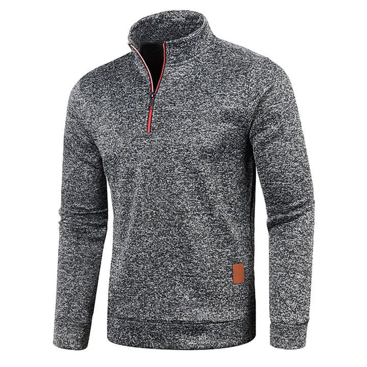 Herren Casual Pullover im Rollkragen-Stil in Dunkelgrau