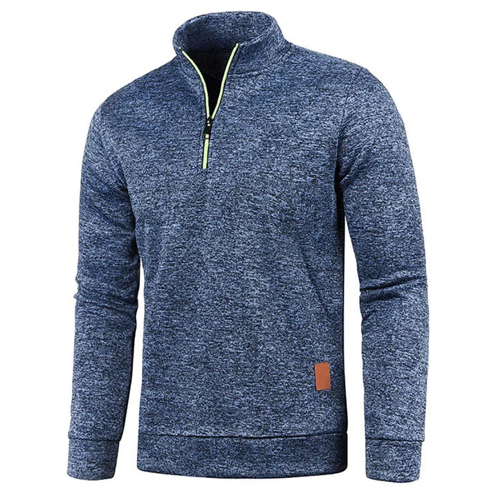 Herren Casual Pullover im Rollkragen-Stil in Marineblau