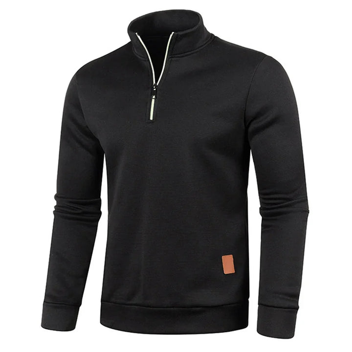 Herren Casual Pullover im Rollkragen-Stil in Schwarz