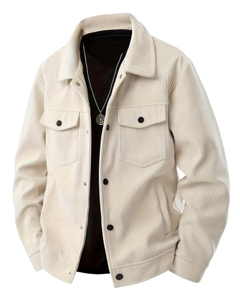 Herren Cordjacke mit zeitlosem Charakter in Beige