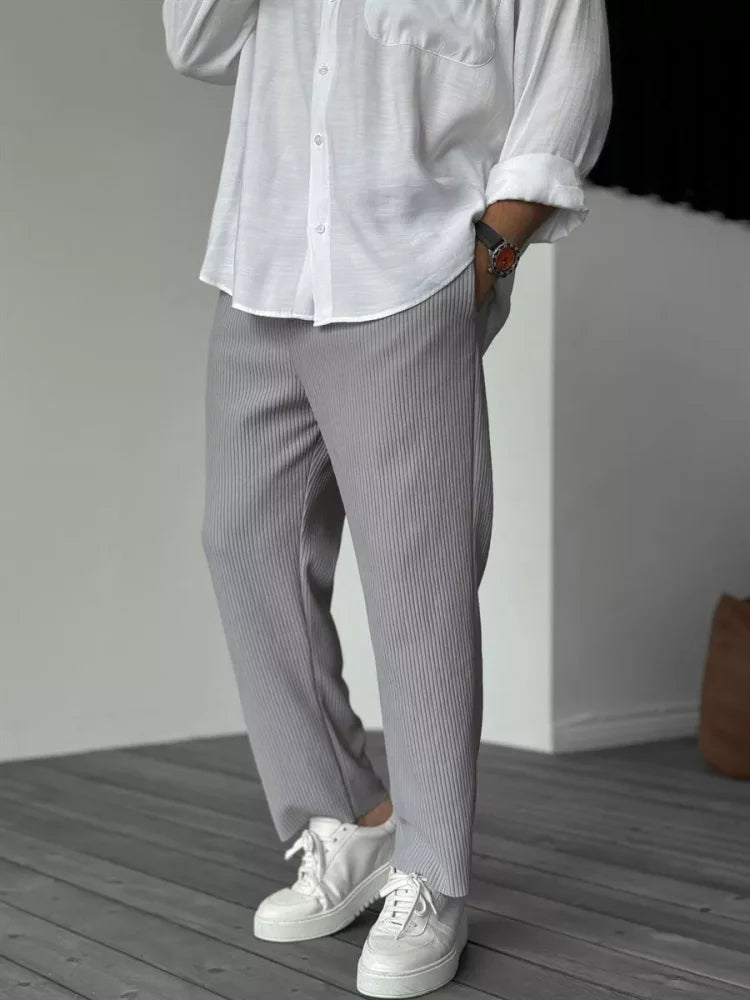 Herren Elegante Hose für Business und Alltag in Grau