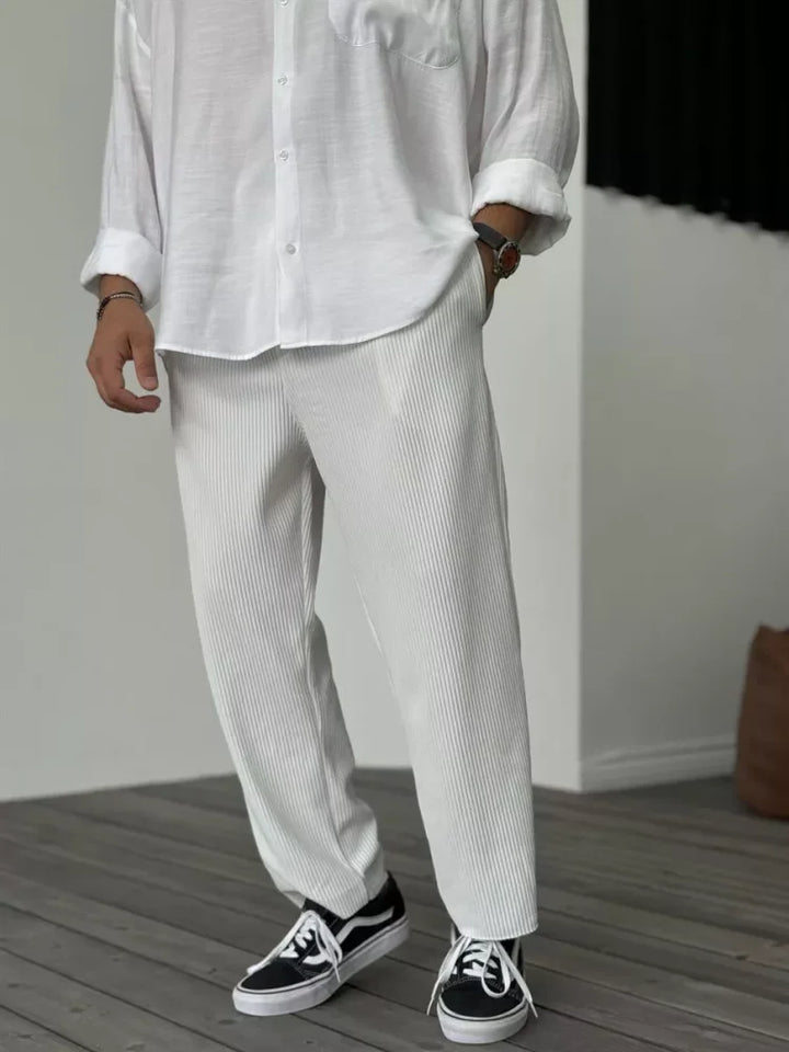 Herren Elegante Hose für Business und Alltag in Weiß