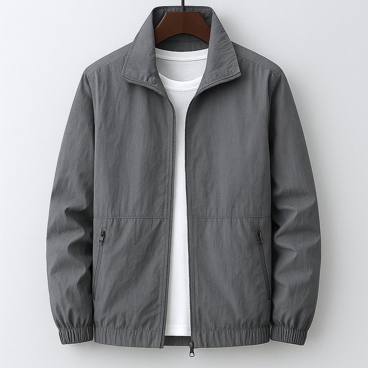 Herren Elegante Leichte Jacke für Herbst in Grau