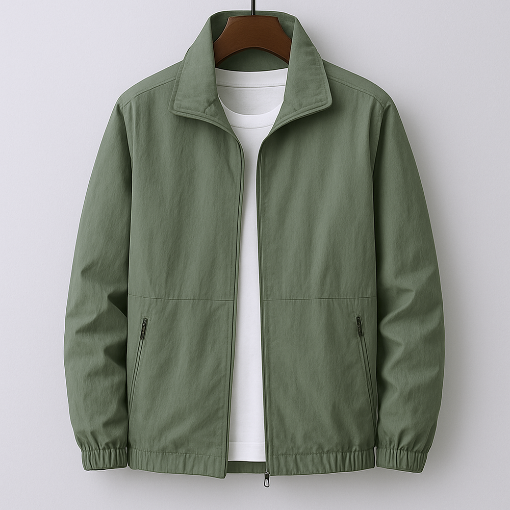 Herren Elegante Leichte Jacke für Herbst in Grün