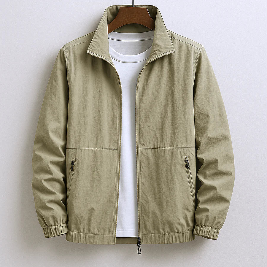 Herren Elegante Leichte Jacke für Herbst in Khaki