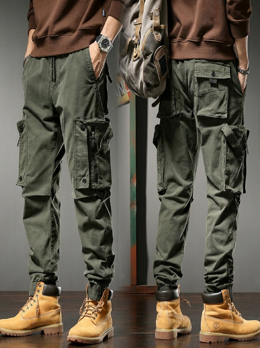 Herren Hose im Tactical-Stil für jeden Tag in Grün