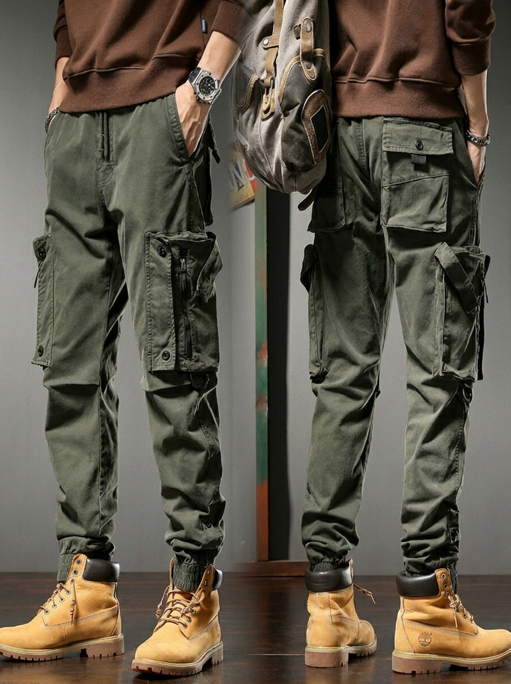 Herren Hose im Tactical-Stil für jeden Tag in Grün