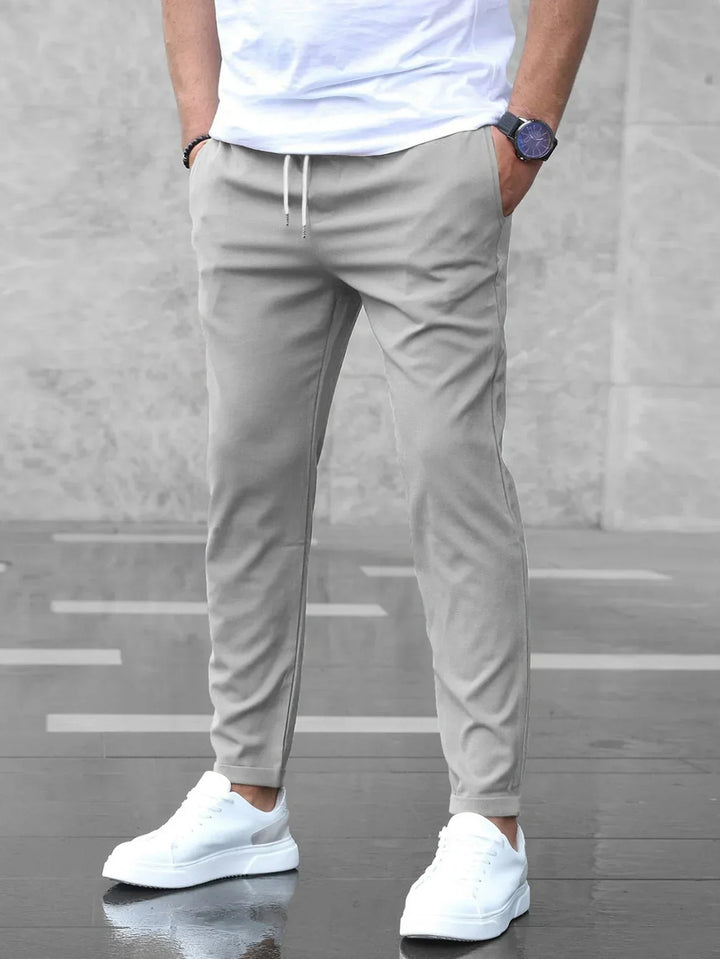 Herren Hose mit Tailored-Fit zum Kombinieren in Grau