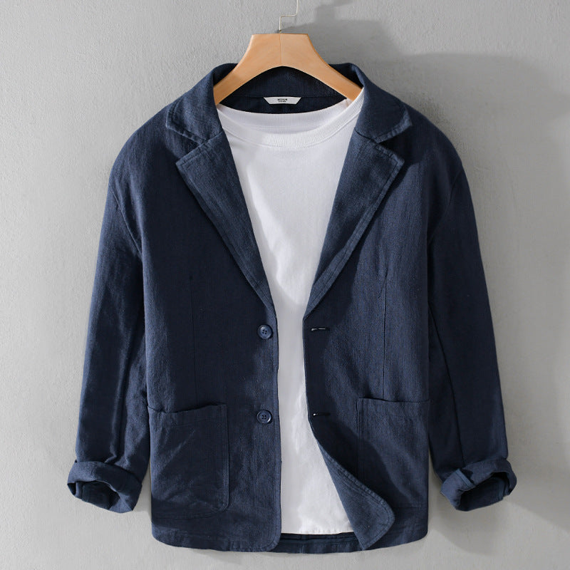 Herren Jacke aus Polyester im lässigen Stil in Dunkelblau