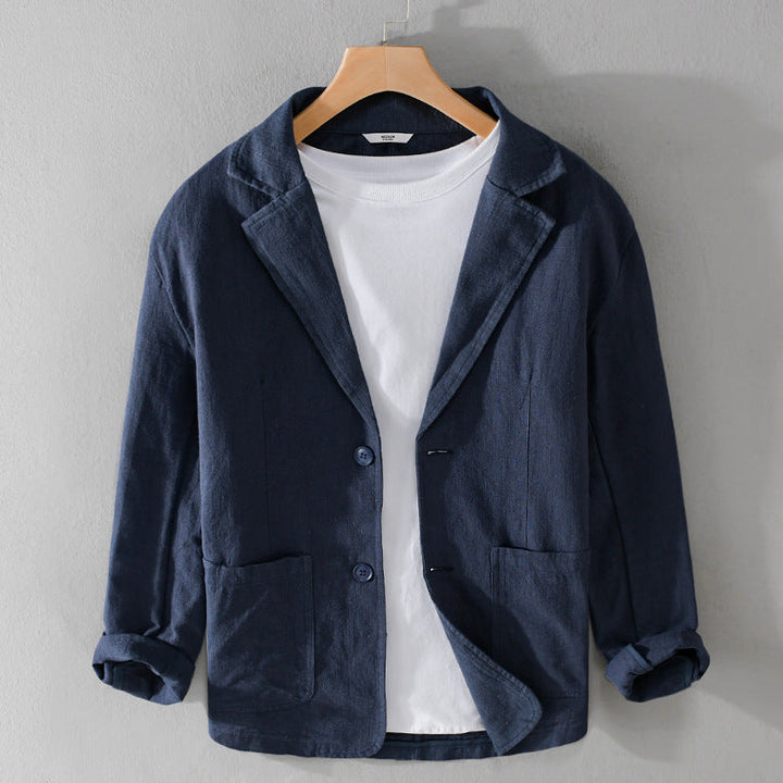 Herren Jacke aus Polyester im lässigen Stil in Dunkelblau