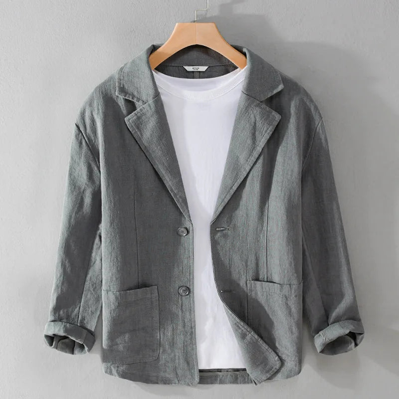 Herren Jacke aus Polyester im lässigen Stil in Dunkelgrau