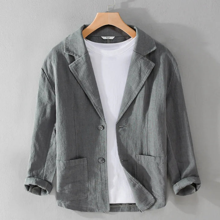 Herren Jacke aus Polyester im lässigen Stil in Dunkelgrau