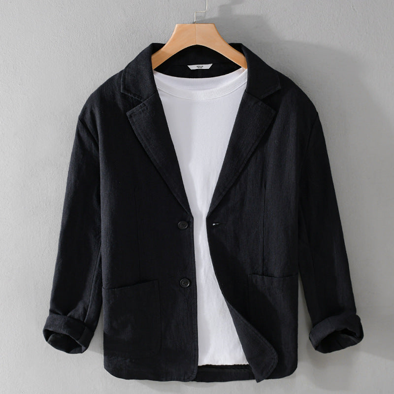 Herren Jacke aus Polyester im lässigen Stil in Schwarz