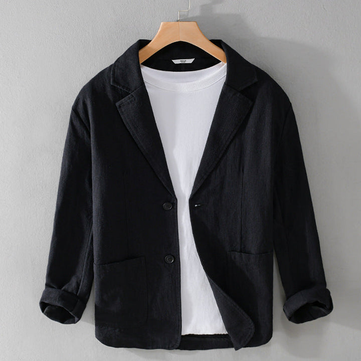 Herren Jacke aus Polyester im lässigen Stil in Schwarz