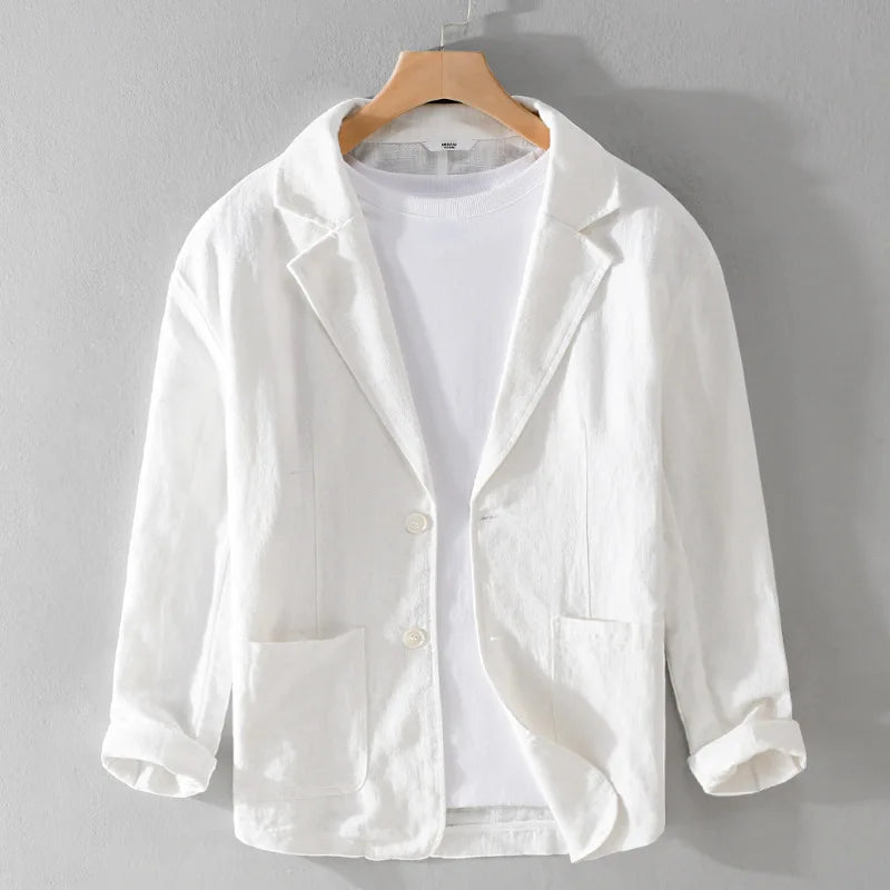 Herren Jacke aus Polyester im lässigen Stil in Weiß