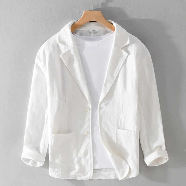 Herren Jacke aus Polyester im lässigen Stil in Weiß