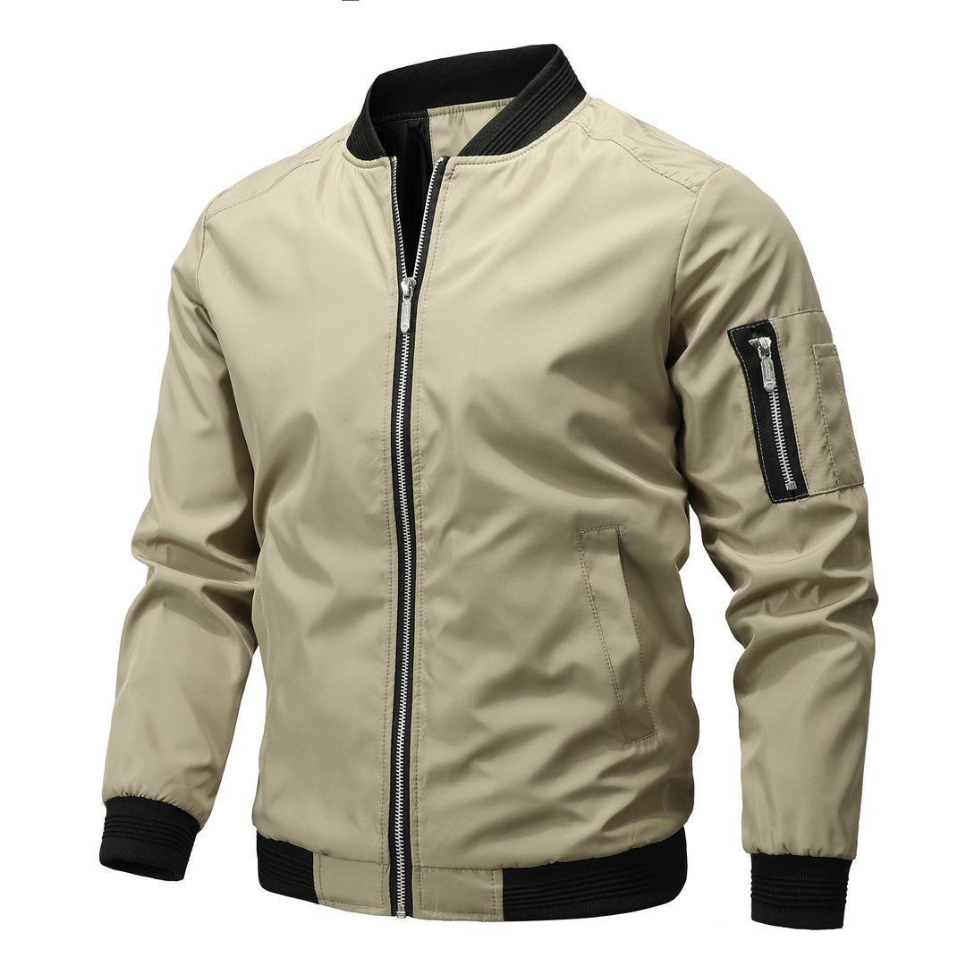 Herren Jacke im Casual-Stil für Herbst in Khaki