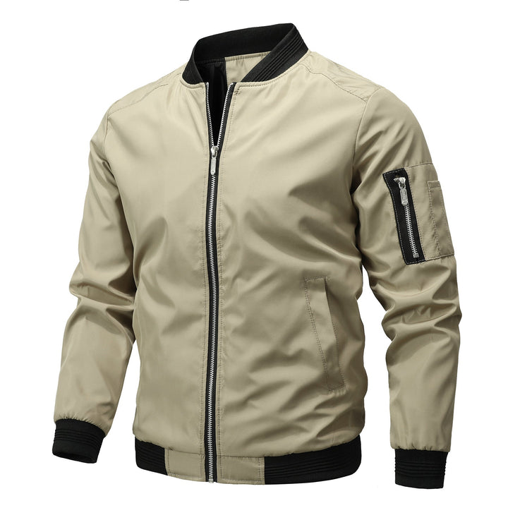 Herren Jacke im Casual-Stil für Herbst in Khaki