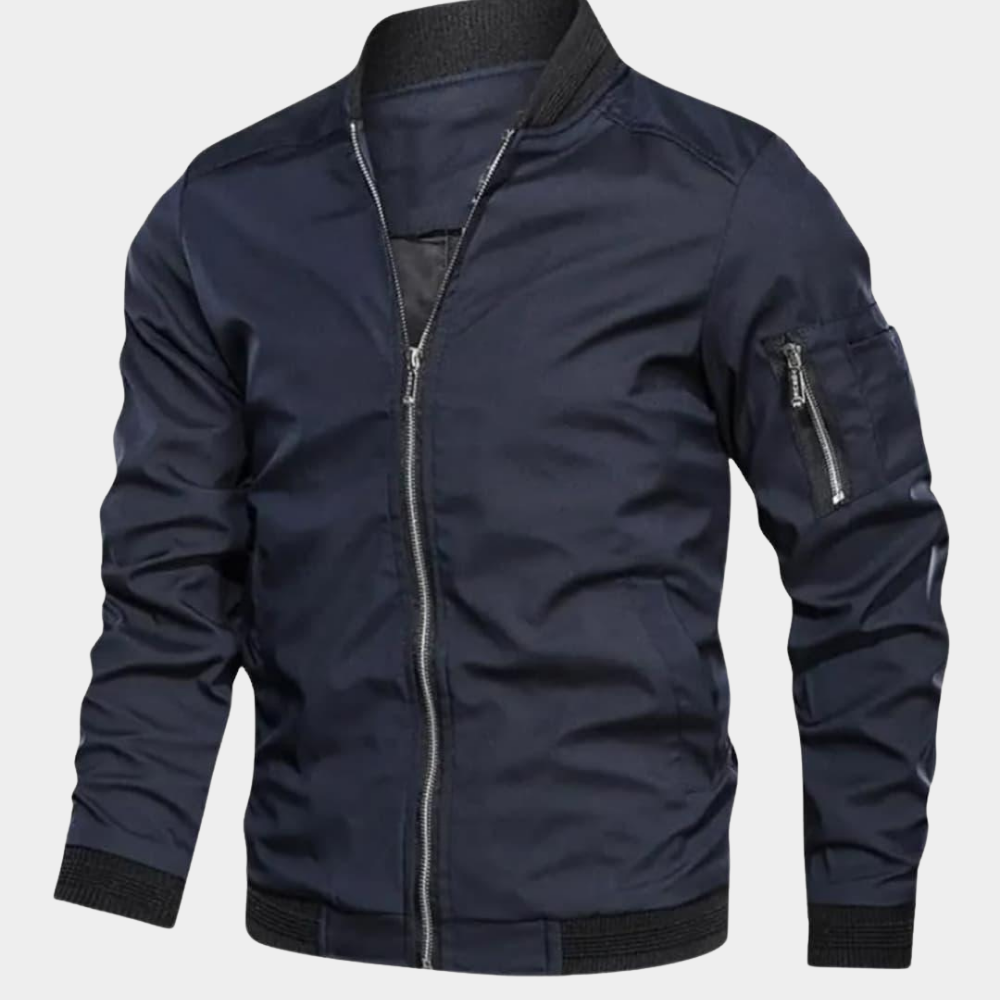 Herren Jacke im Casual-Stil für Herbst in Marineblau